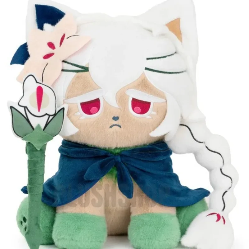 

2025 New Anime Cookies Running, White Lily Meow Plush Toys Doll Plush Toys Ornament gift
