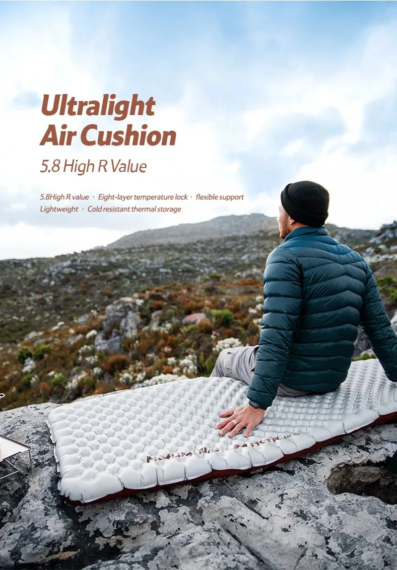 Naturehike Aufblasbare Matratze R 5,8 Outdoor Tragbare Faltbare Zelt Schlafen Einzel Pad Ultraleicht Wandern Reisen Camping Matte – Detail 14