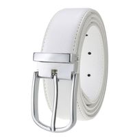 High Quality pin buckle designer belts men white genuine leather Waist Strap Cowskin cintos masculinos fashion ceinture homme