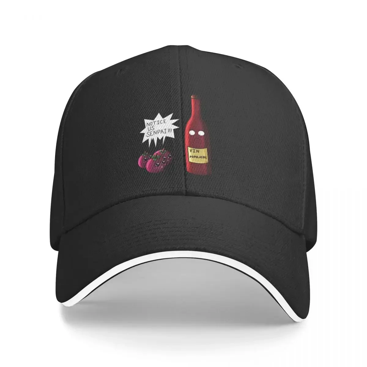 Mr. Popular Notice us Senpai!!! wine and grapes Baseball Cap Trucker Hat Golf Hat Man Men's Women's