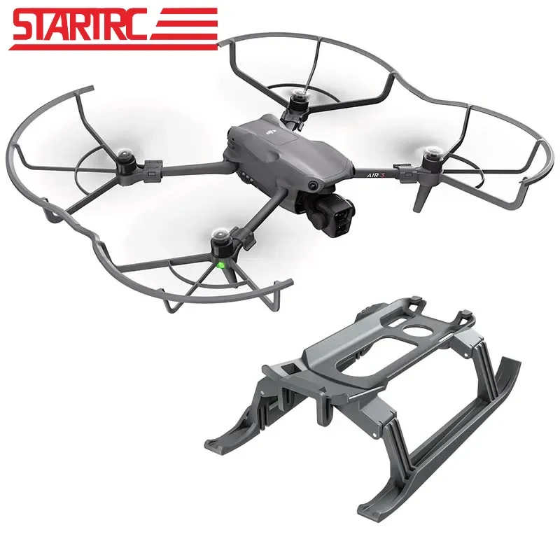 STARTRC For DJI Air 3 Drone Accessories Foldable Landing Gear Highten Extensions Legs and Propeller Guard Protective Cover Case