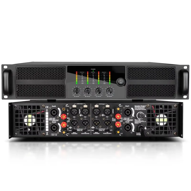 

GM12 Professional Sound System 4 Channel Power Amplifier 800W*4 for Concerts Sound Stage Performance