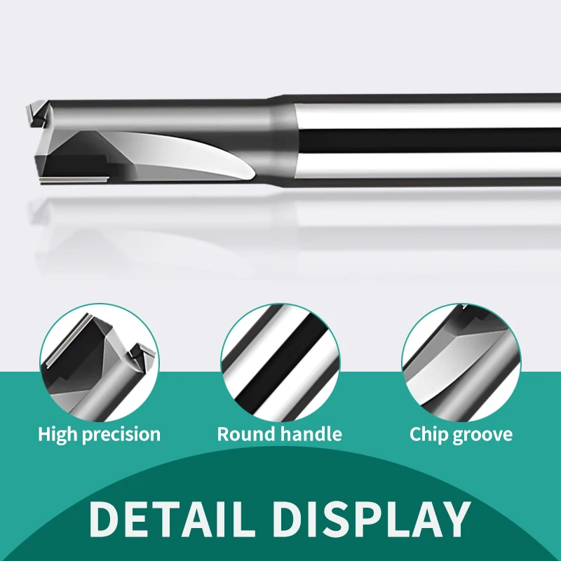 PCD Pemotong Penggilingan Berlian Alat Mesin Bakelite Fiberglass Serat Karbon Bit Ukiran Karbida CNC Pabrik Akhir Polikristalin