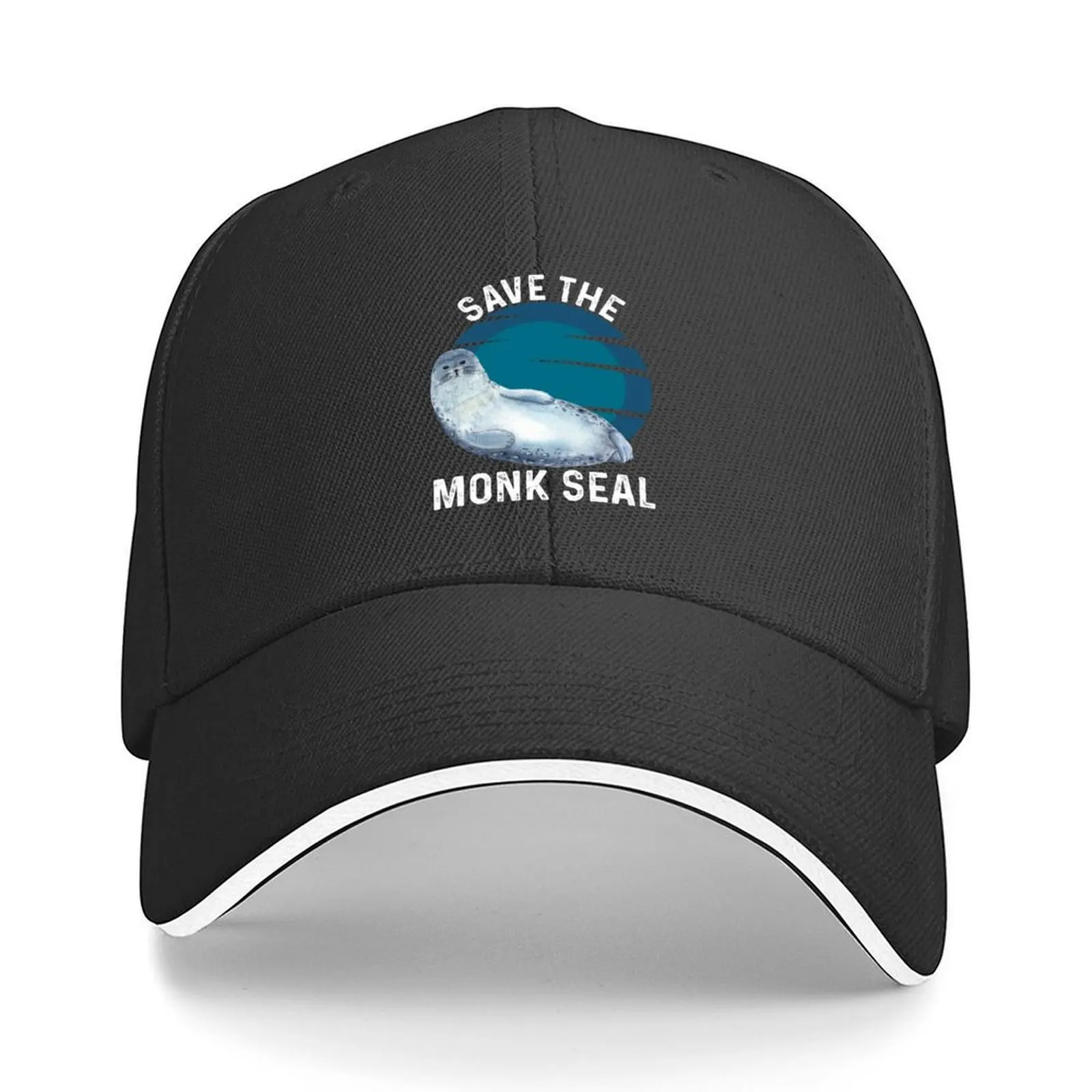 

Save The Monk Seal - Hawaiian Monk Seal Baseball Cap Gentleman Hat Luxury Hat Ball Cap Cosplay Baseball Men Women's