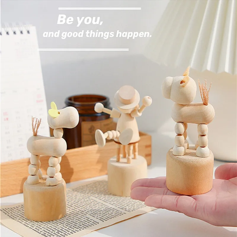 Nordic Style Wooden Desktop Ornaments Kids Animal Model Toys Children Educational Toys Bedroom Decoration Gift Souvenir