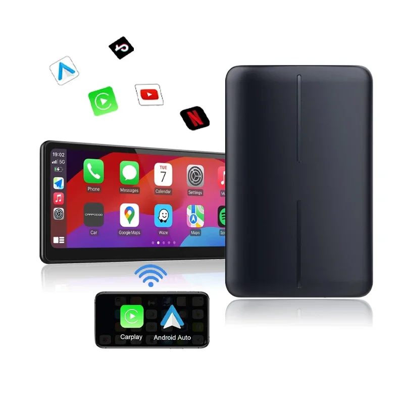 

USB 4G Dongle с OB D Wi-Fi Carplay и системой Android 4 ГБ + 64 ГБ Беспроводная Android Auto Box со слотом для SIM-карты Bluetooth Автомобильный комплект