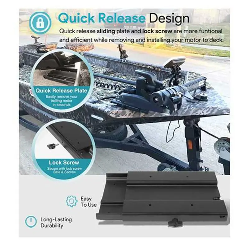 Soporte de Montaje de Liberación Rápida para Motor de Arrastre, Compatible con Ulterra, Terrova, Powerdrive, Powerdrive V2, Removible, 1854035 MKA-16-03