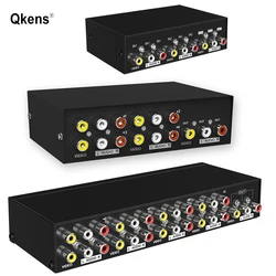 4 Port AV Audio Video Switcher 4 in 1 Out 4x1 AV Switch 2x1 2 in 1 Out 8x1 AV Switcher 8 in 1 Out for PS2 Wii VCR DVD Player TV