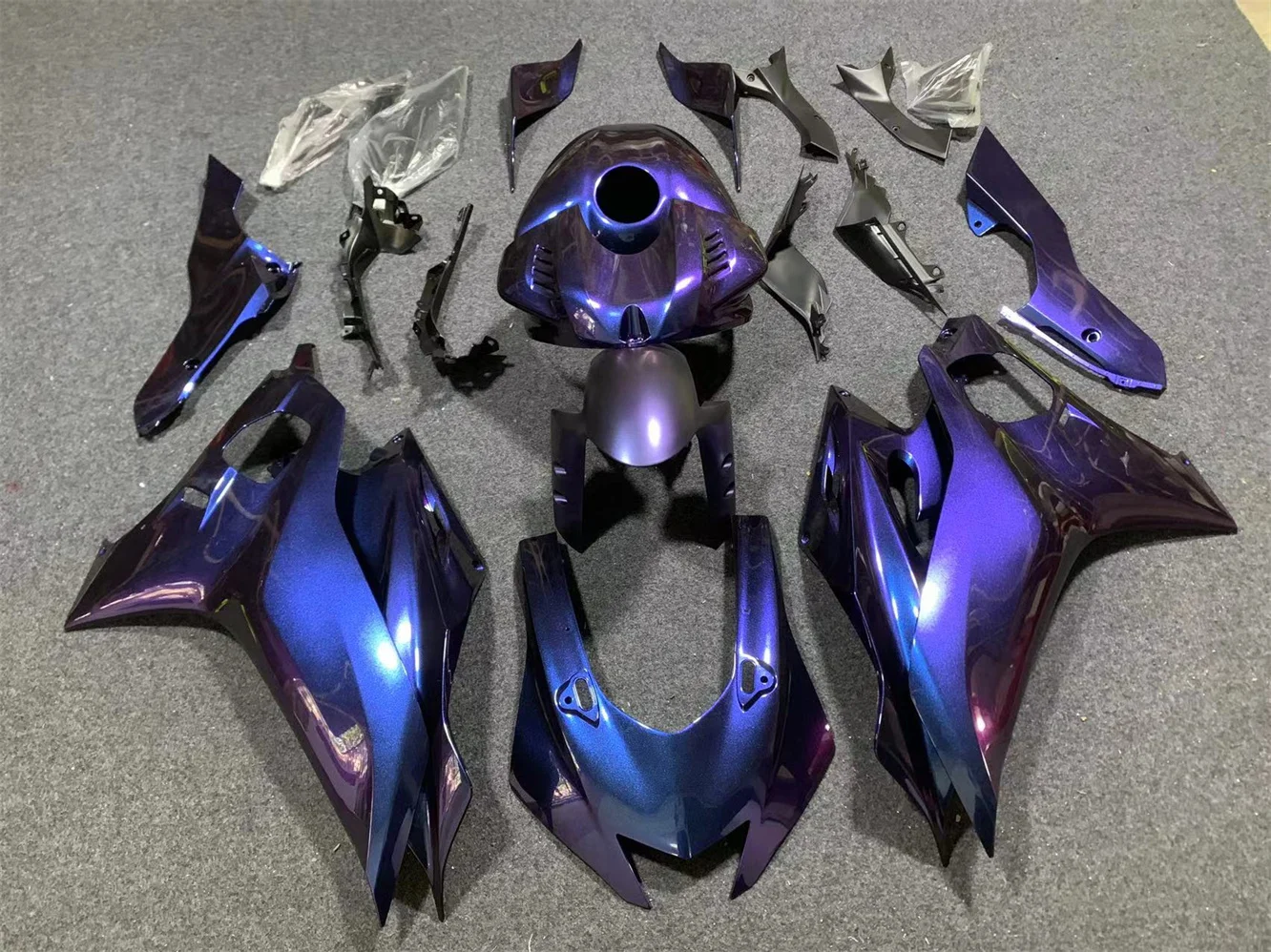 Motorcycle fairing for YZF-R6 2017 2018 2019 2020 2021 YZF600 17 18 19 2021 years Body fairing Blue Purple motorcycle housing