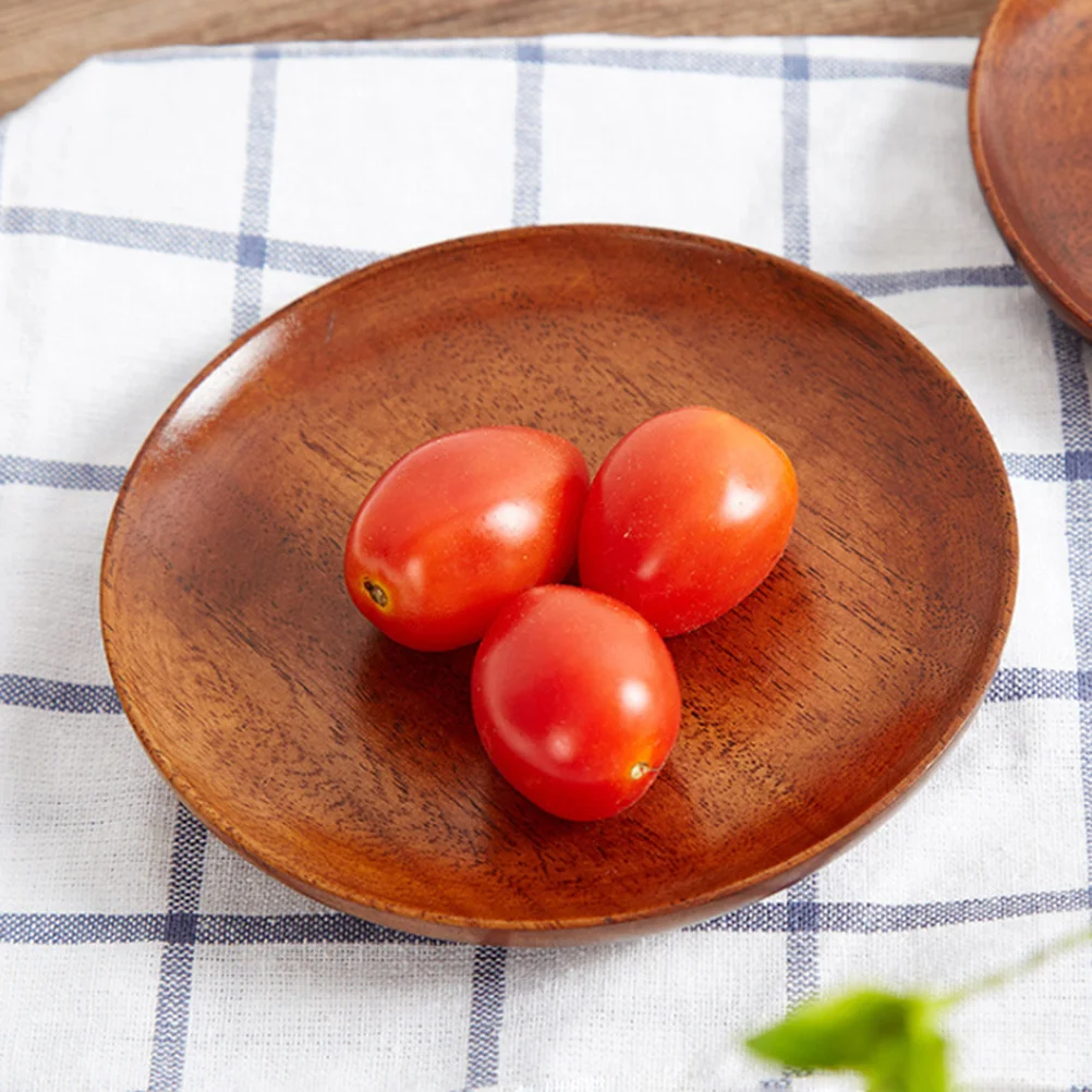 

1Pcs Solid Wood Mini Fruit Tray Dried Food Snack Plate Dessert Dish for Home Restaurant Cafe Use Mini Wooden Tray