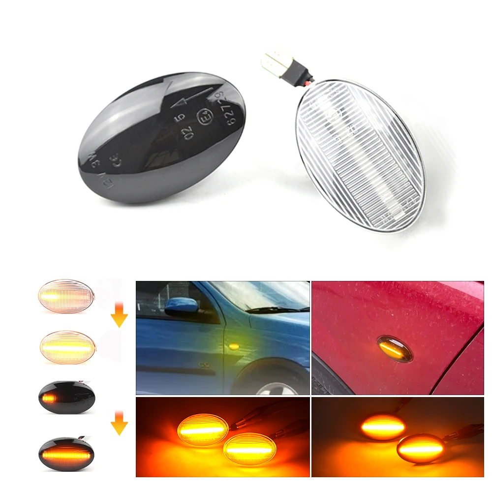High Quality LED Dynamic Sequential Side Marker Turn Signal Lamps For Opel Astra F T92 Corsa B S93 Corsa C X01