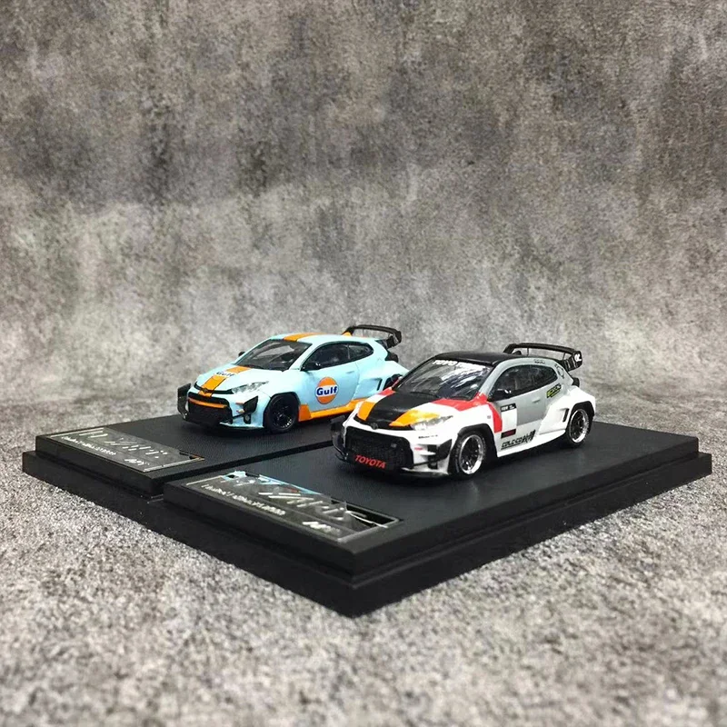 

HKM 1:64 модель автомобиля GR Yaris Pandem Rocket Bunny горячий люк широкий кузов