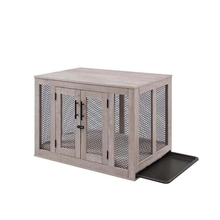 Custom Kennel Indoor Househol Pet Cage Breathable Wooden Dog Cage Dog House Pet Crate With Door