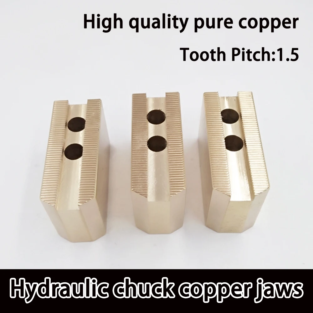 5 inch 60/90/120°  brass   chuck soft jaws Hydraulic chuck  copper claws material chuck soft jaws for power chuck  brass