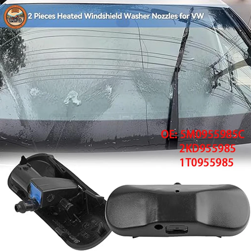 

2KD955985 Для Volkswagen VW Passat B6 B7 Jetta Golf 5 MK5 6 MK6 Tiguan Форсунка омывателя переднего стекла с подогревом, 2 шт.