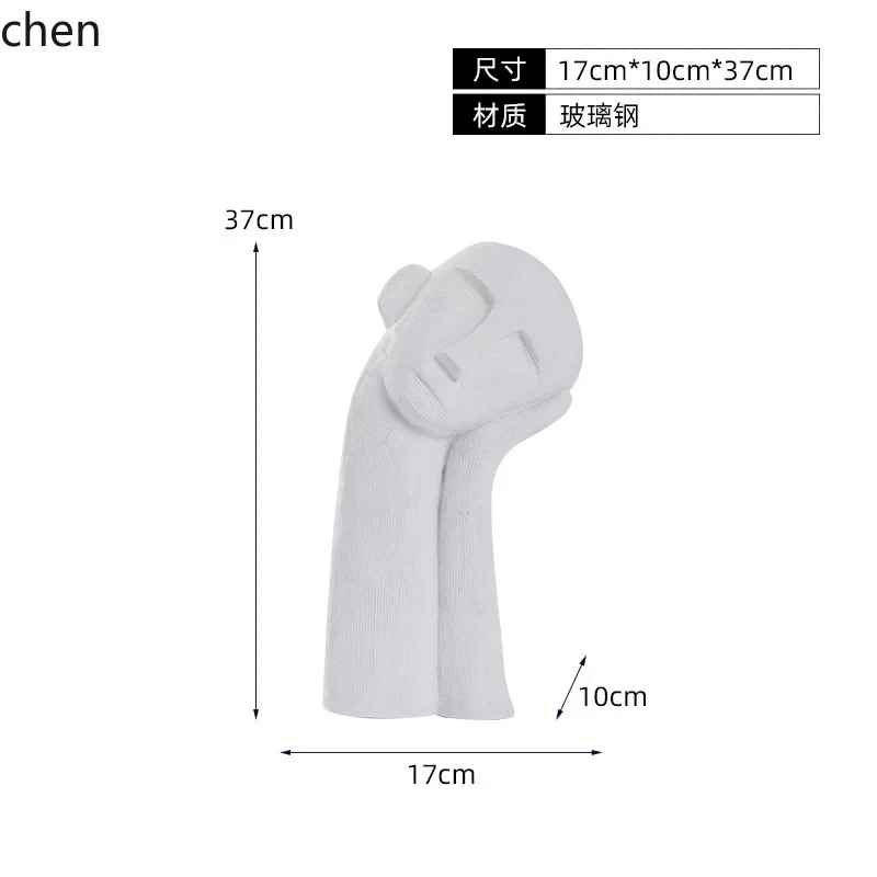 YFY Simple Modern Light Luxury Creative Figure Sculpture  Home Living Room Entrance Wine Cabinet Plaster Statue Soft Decoration