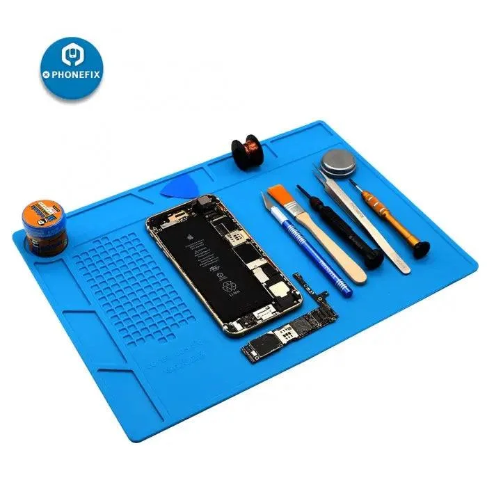 Multi-function Heat Insulation ESD Magnetic Silicone Pad Soldering Mat for Phone Motherboard Parts Repair Platform Hand DIY Tool