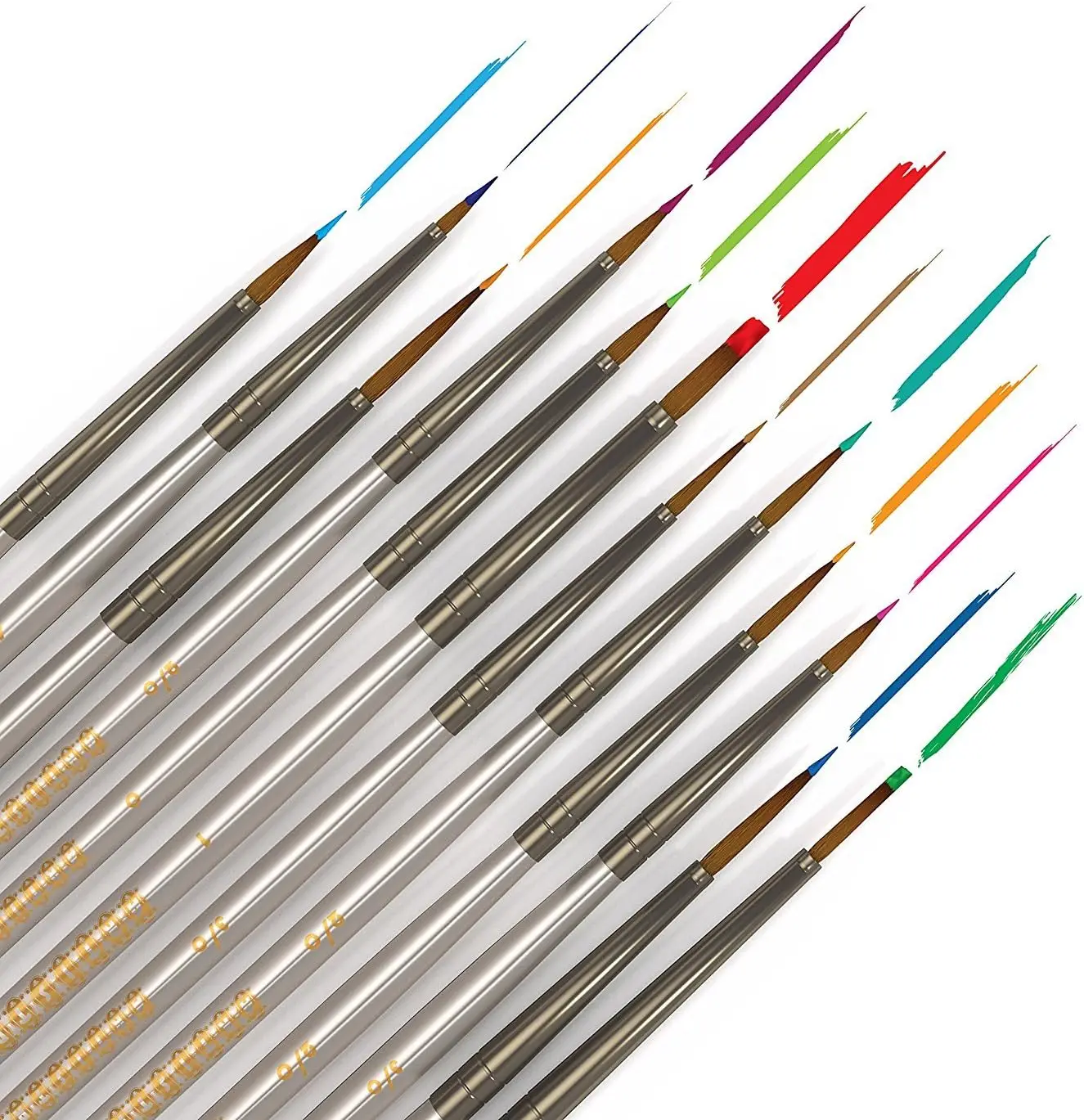 

12 Precision Paint Brushes for Adults - Fine Detailing Set for Perfecting Your Passion