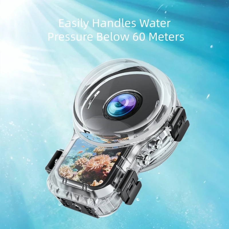 Fully invisible diving shell suitable for Insta360 X6 camera