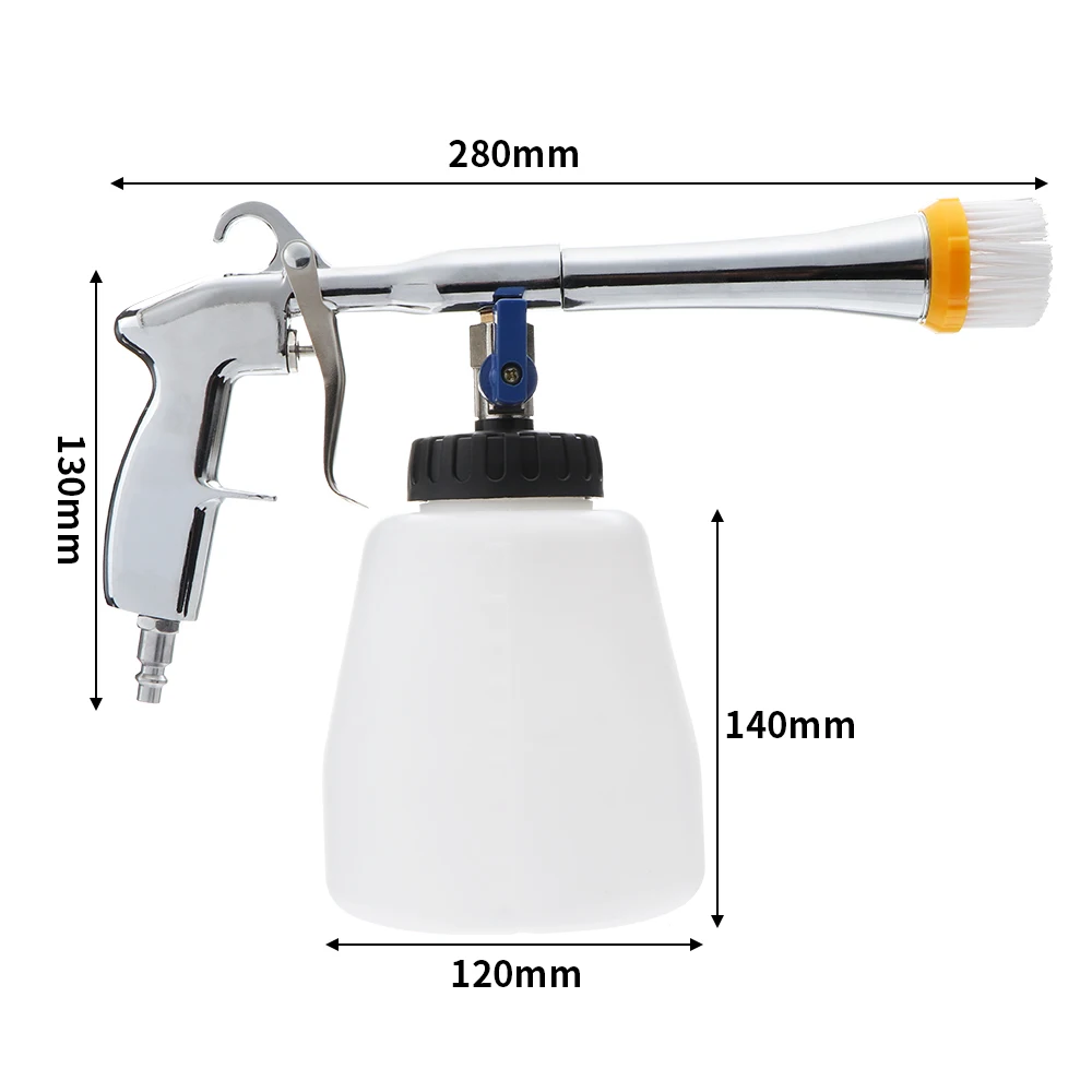 Portable Car Cleaning Foam Washer Gun for Tornado Gun Nozzle Bearing Connector Automobiles Dry Cleaning Gun Washing Accessories