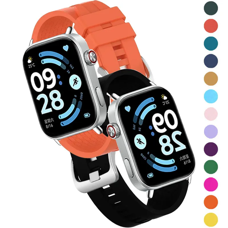 

Silicone Strap For Redmi Watch 6 Band Wristband For Xiaomi Mi Band 9/8 Pro/Redmi Watch 4 5 High Quality Bracelet Accessories