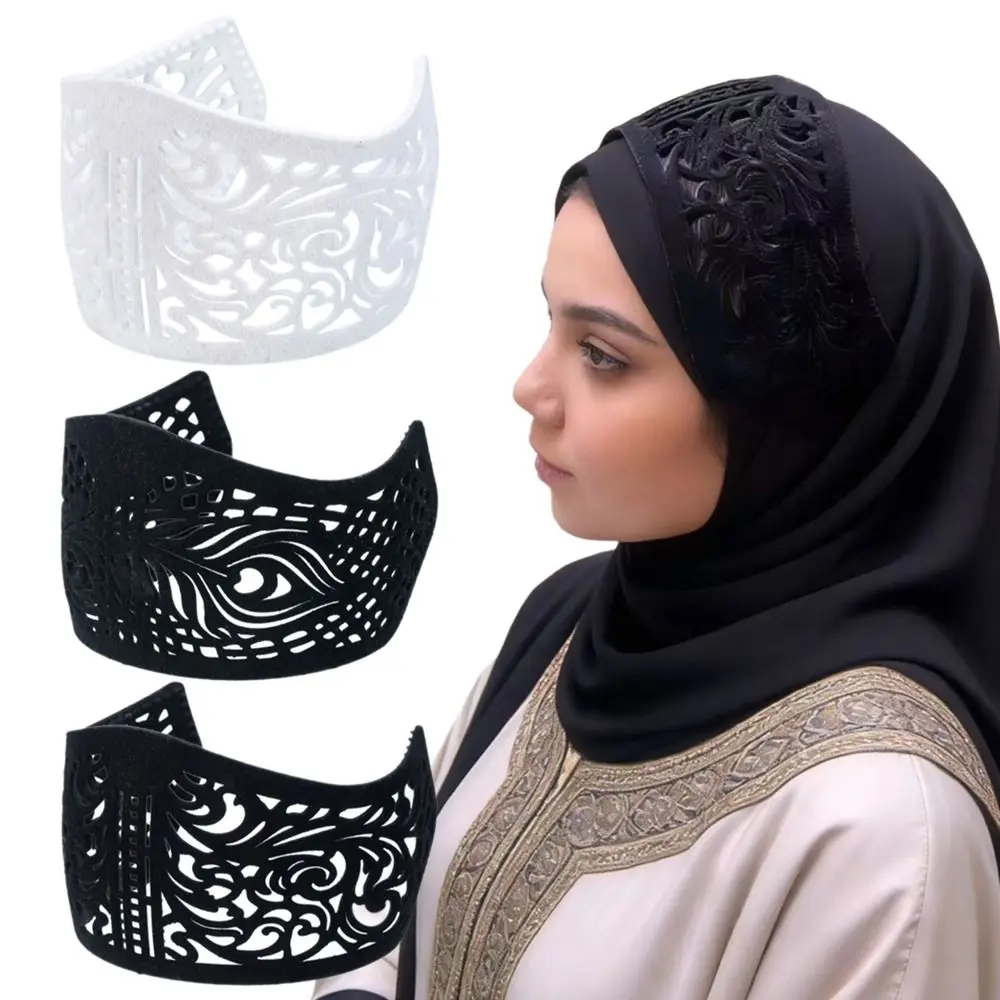 

Toothed Anti-slip Headband for Fixing Headscarf Widened Windproof Nylon Headscarf Holder Multifunctional Mini Crown