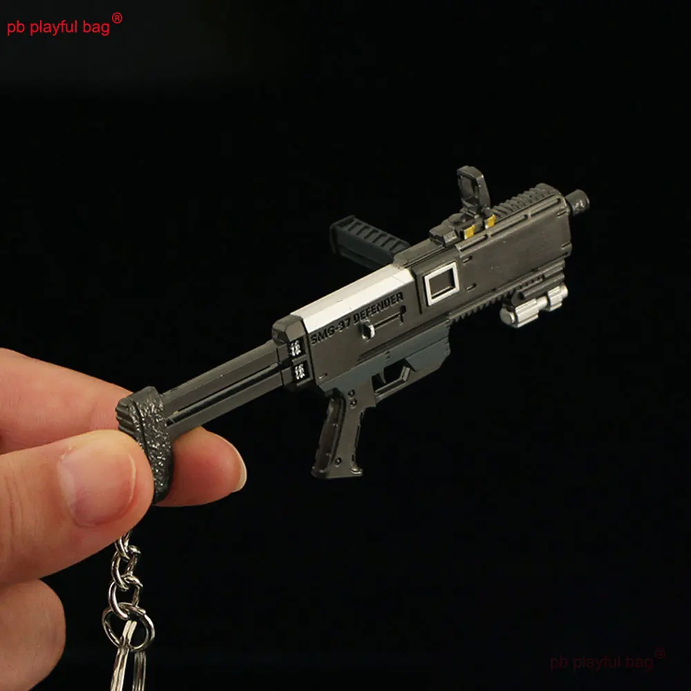 Mini Stopowy Brelok w Kształcie Małego Broni SMG-37, Gadżet do Gry, Dekoracja, 9cm, Figurki Akcji, Zabawki dla Dzieci, Prezent Urodzinowy ZG425
