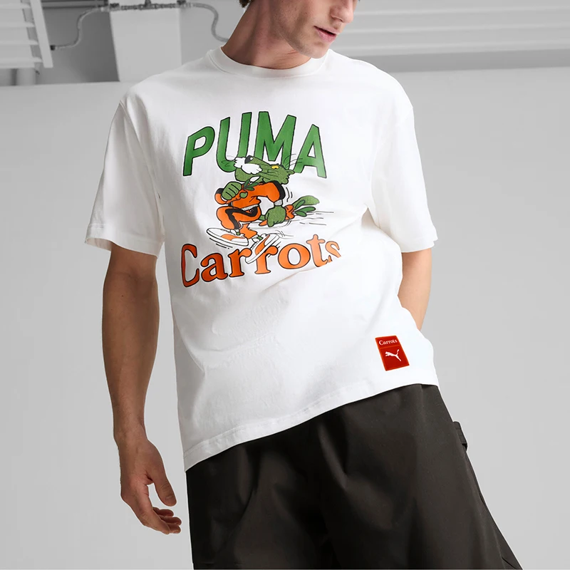 

Оригинальная сезонная новинка от Puma, летняя новинка, мужская спортивная свободная и простая повседневная рубашка с короткими рукавами 627443-02