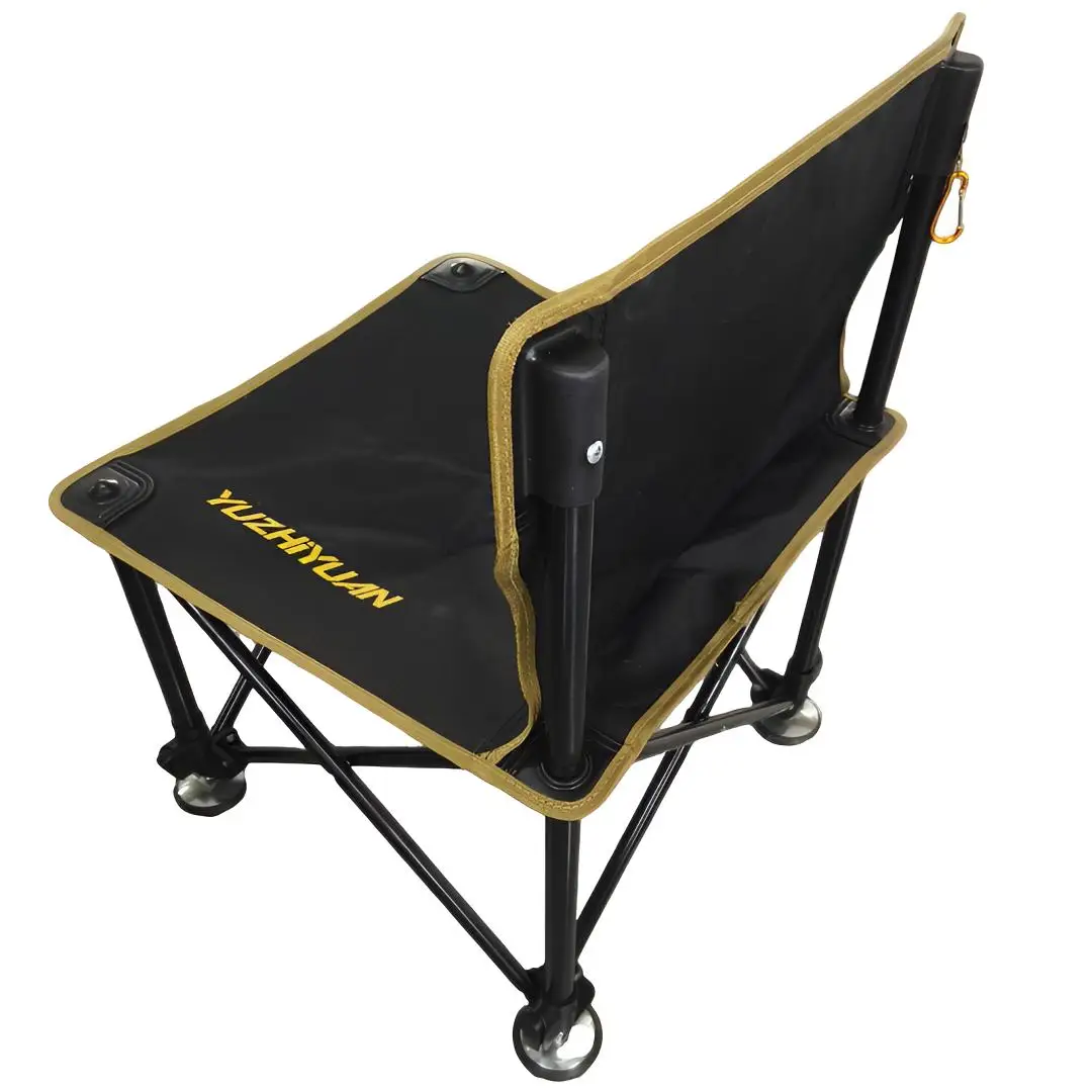 Geländegängiger Klappbarer Angelstuhl, Hochbelastbar bis 150 kg, Tragbarer Campingsitz mit Verstellbaren Beinen, Outdoor-Karpfenangel-Ausrüstung – Detail 4