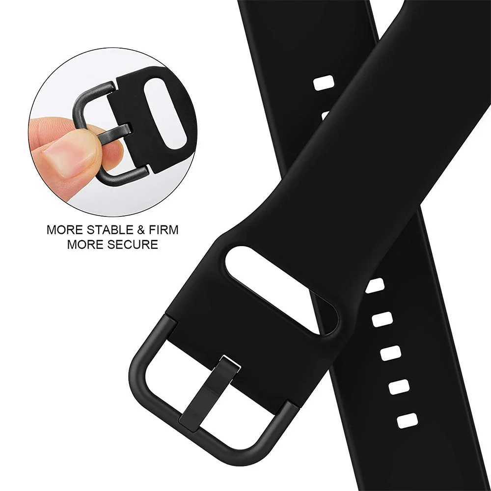 Silicone Strap for Apple Watch Band 45mm 44mm 42mm 41mm 40mm Sport Bracelet Belt IWatch Ultra 2 49mm 9 8 7 6 5 4 SE Accessories