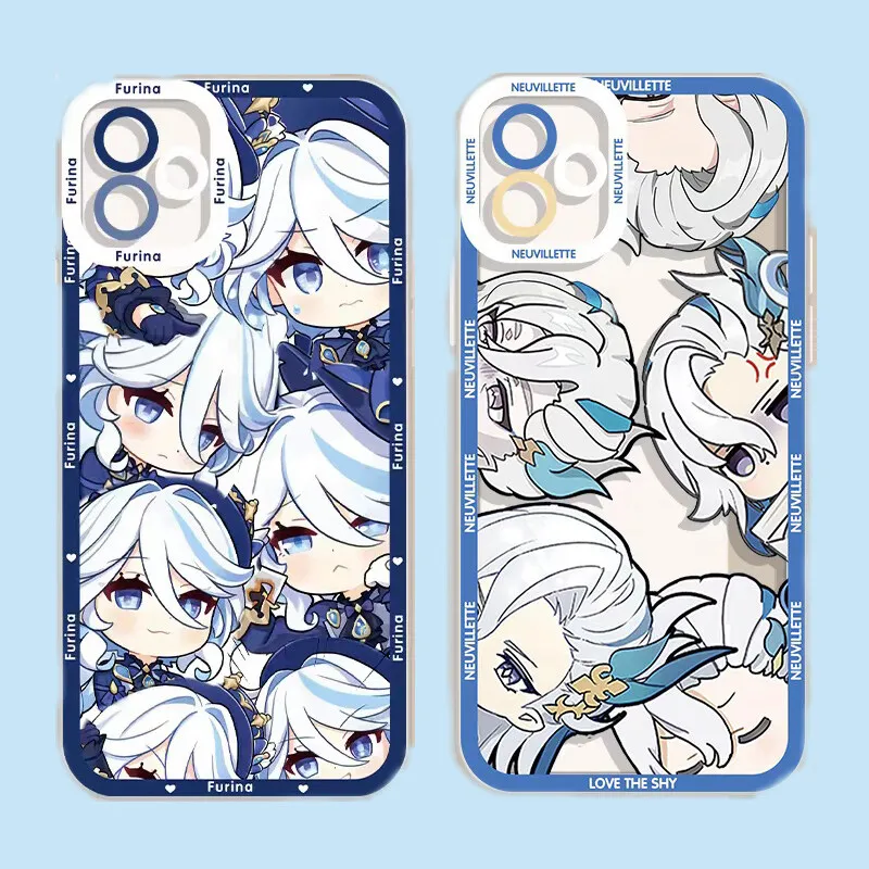 Genshin Impact Furina Neuvillette Case For Samsung Galaxy S25 S24 S23 S22 Ultra Plus S23FE S24FE A55 A35 A15 A16 A56 A36 Casing - náhled 2