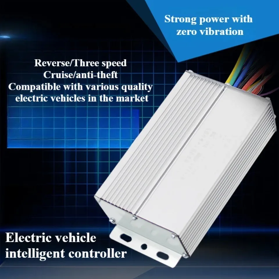 Brushless Controller for Electric Bicycle, E-Scooter, Dual Mode Sensor, Sensor, Sensorless, 36V, 48V, 350W