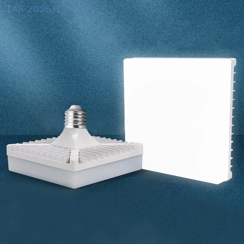 

【J】LED Light Bulbs E27 Base Square Ceiling Lamp IP44 Waterproof Energy Saving Light Indoor For Living Room Corridor Lights