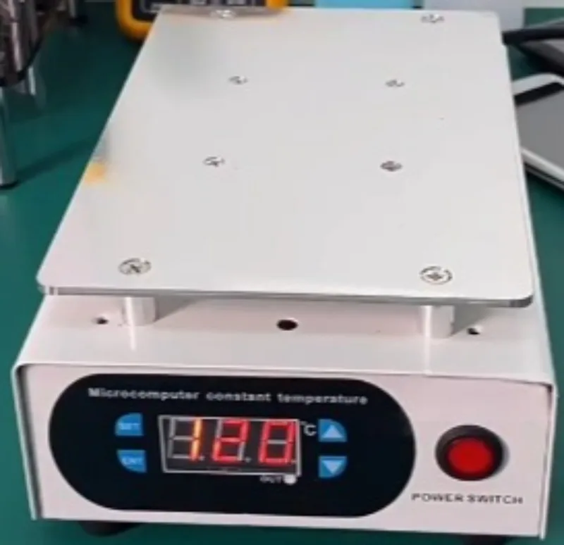 

Цифровая нагревательная пластина LCD 20×20 см 946C, станция предварительного нагрева 850 Вт для ремонта экранов телефонов