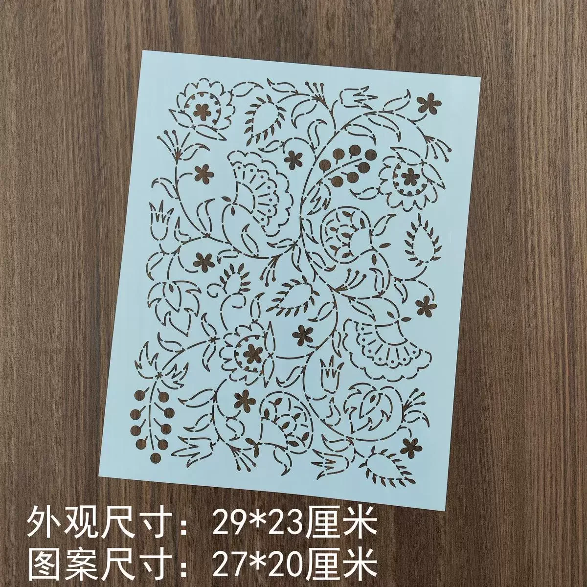 Reusable PET drawing formwork for Embroidery floral and plant pattern soft Quilting Templates Sashiko Stencils