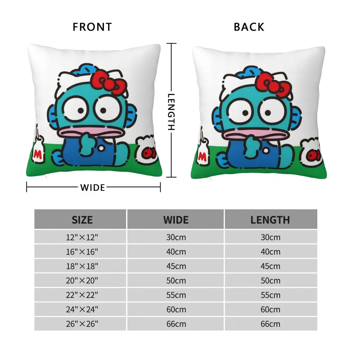 Hangyodon المخدة الطباعة النسيج غطاء الوسادة هدية كيس وسادة غطاء المنزل دروبشيبينغ 40*40 سنتيمتر