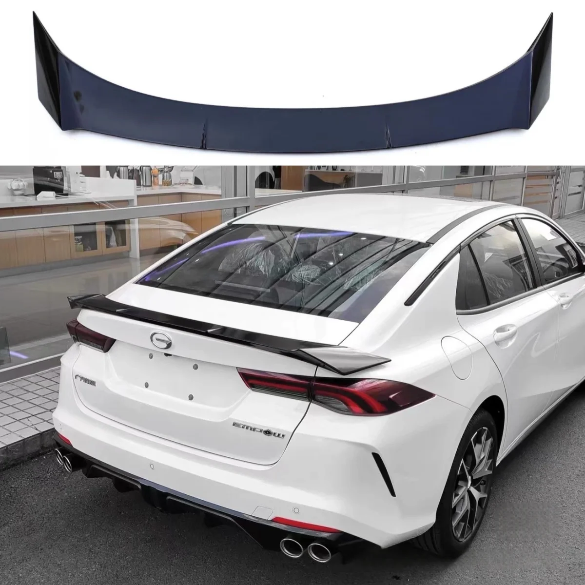 

For GAC Empow Dodge Attitude 2021-2025 Car Styling Rear Spoiler Trunk Lip Tail Wing ABS Modification Auto Accessories