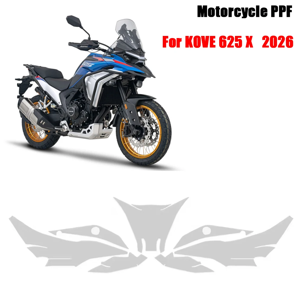 625 x 625x Fairing Protection Clear Anti-scratch Film Accessories For KOVE 625 X 625X PPF 2026 Motorcycle TPU Paint Protection