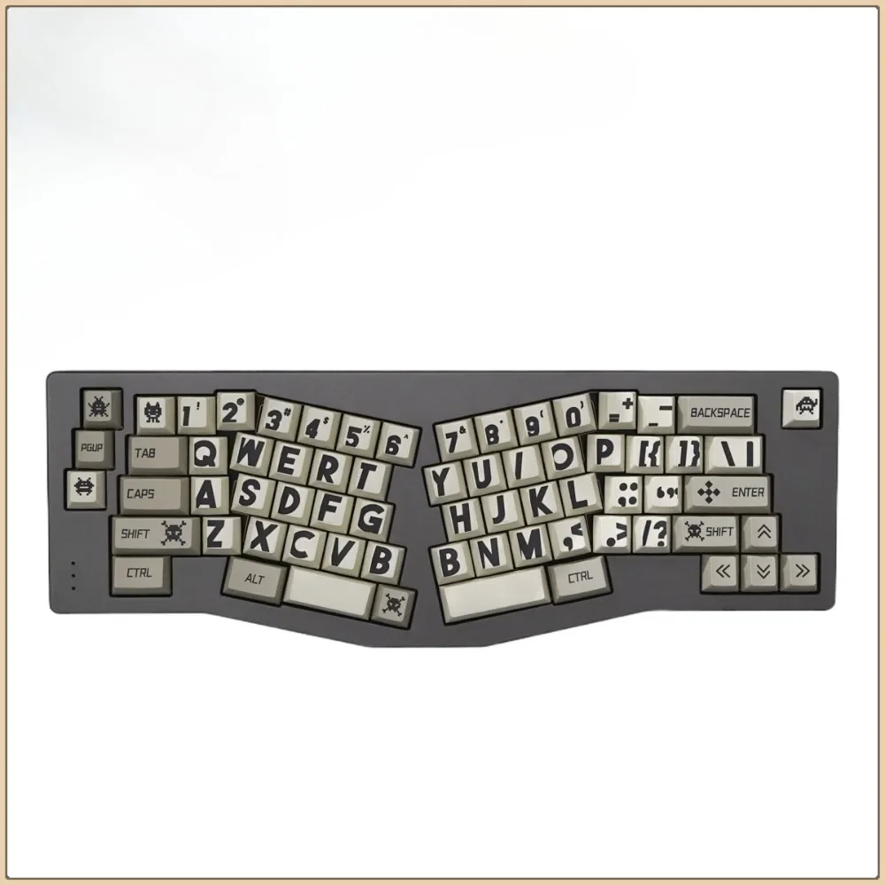 

Retro black large character 141 key mechanical keyboard keycap PBT sublimation cherry original highly retro keycap