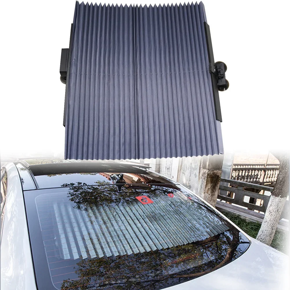 Car Rear Window Sunshade Retractable Windshield Curtains for Sun Visor Car Sun Shades Summer UV Blocking Sun Protector Universal