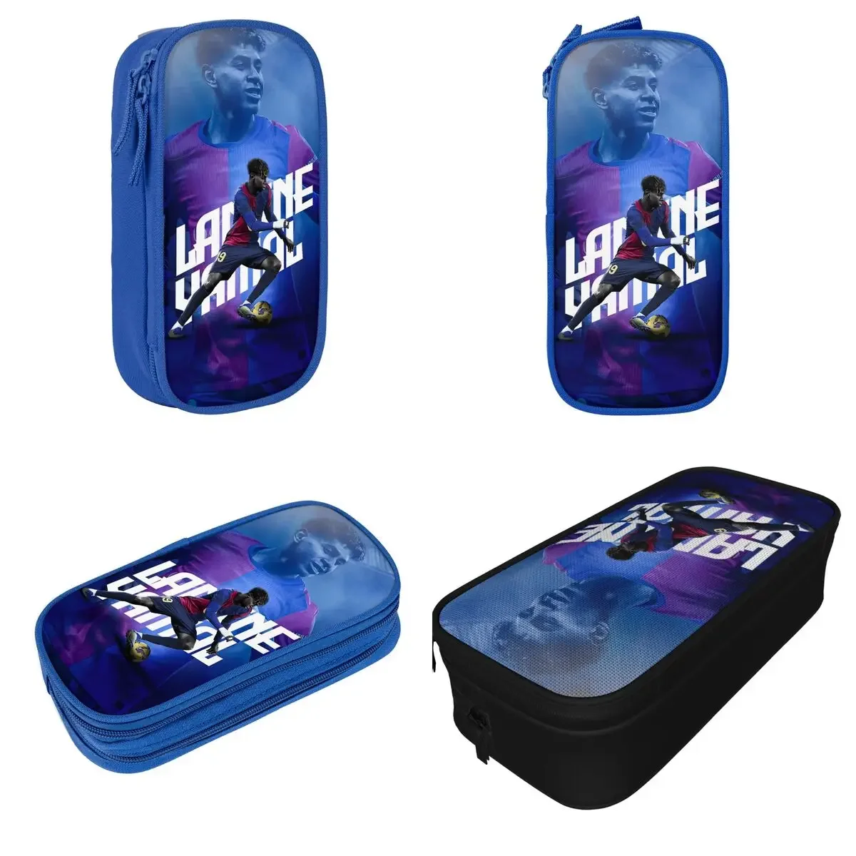 Lamine Y-Yamal Number 19 Football Pencil Case Pencilcases Pen Holder Kids Big Capacity Bag Office Gift Stationery
