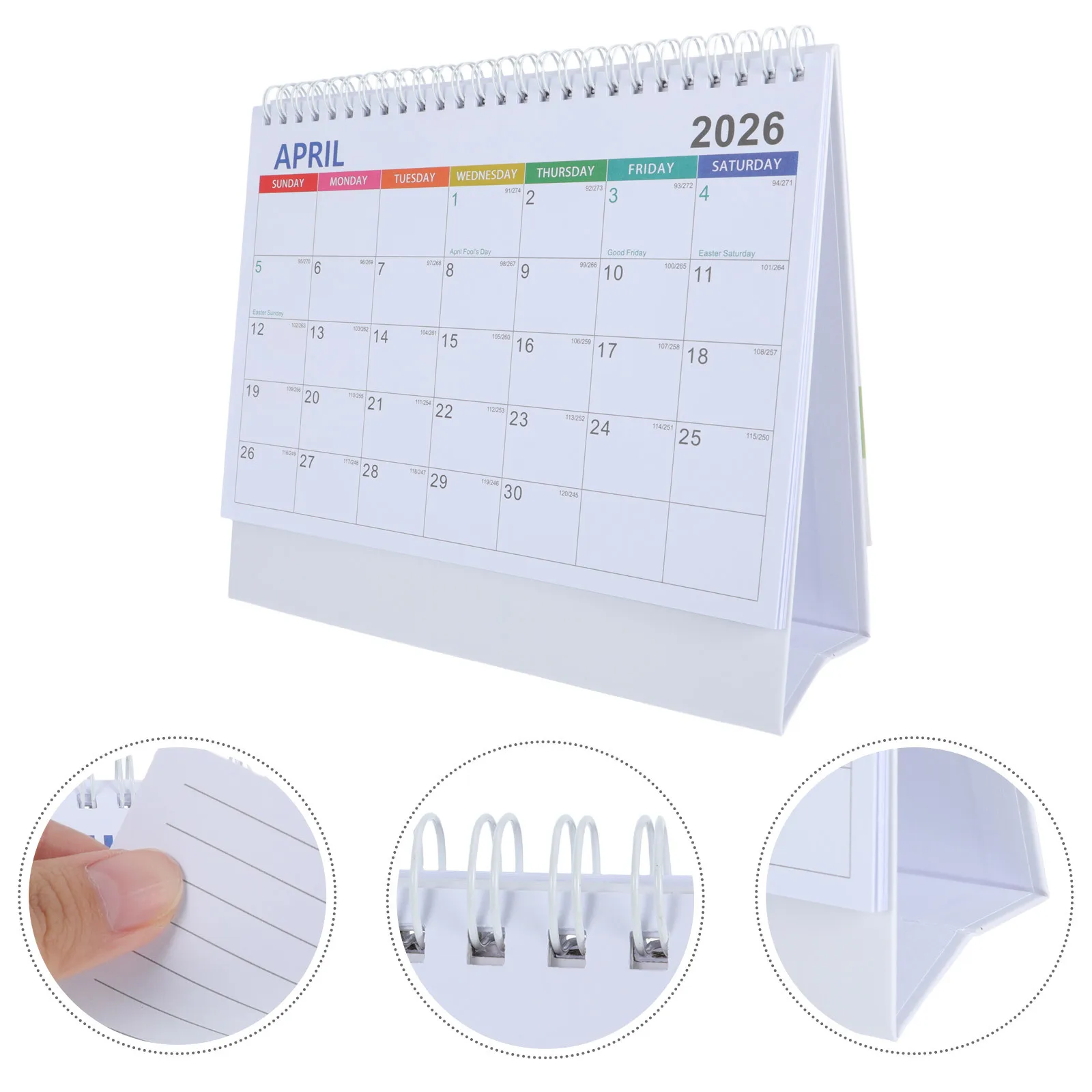 

2026 Standing Desk Foldable Monthly Planner Compact Yearly For Home Office Daily Organizer Habit Tracker Desktop Notepad Simple