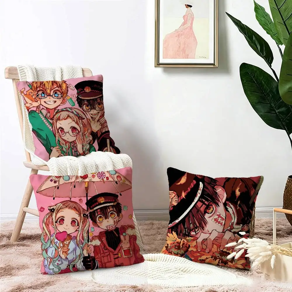 Toilet-bound Hanako-kun Manga Cushion Cover Pillowcase Upholstery Sofa Throw Pillow Home Decor Pillowcas