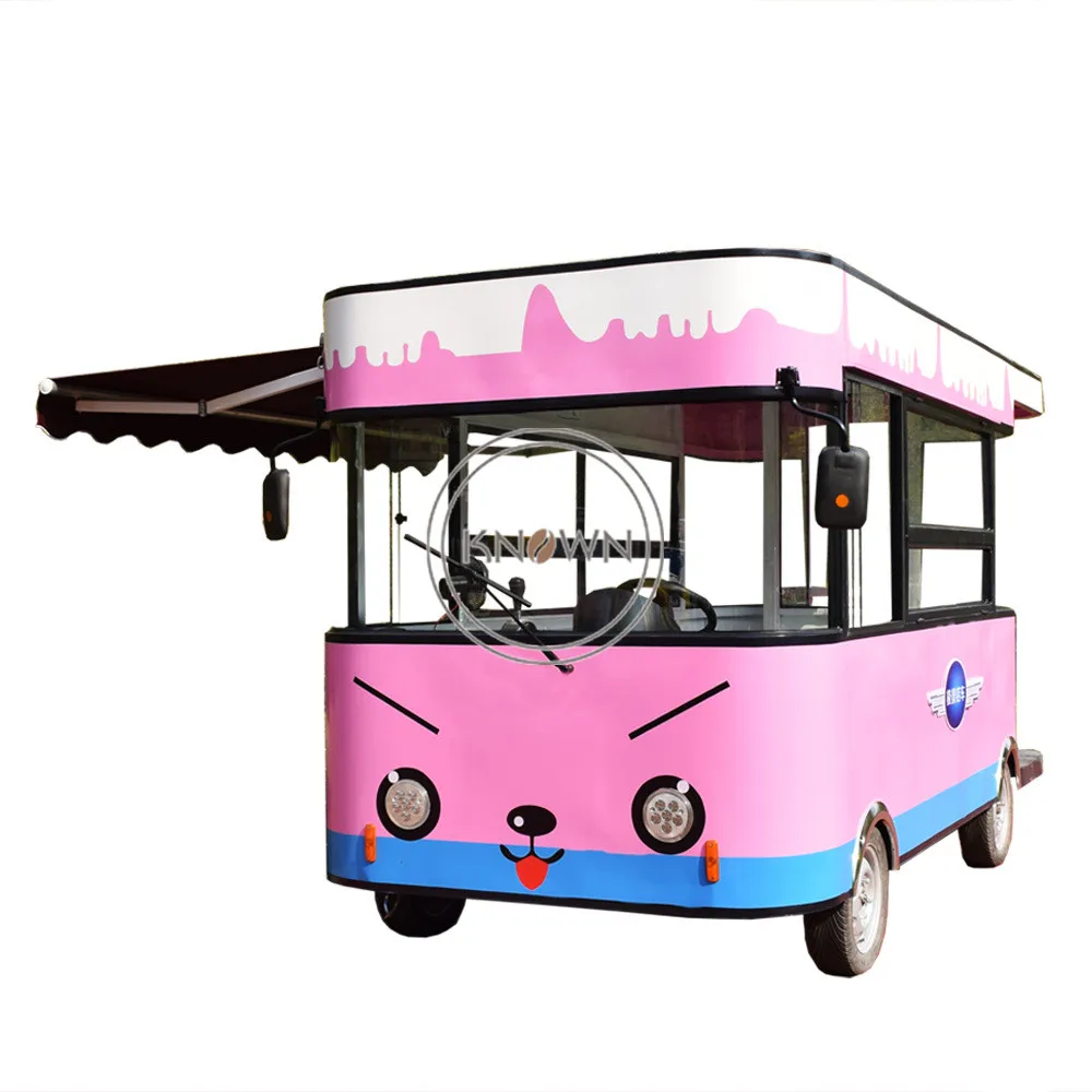 OEM Street Electric Food Cart CE Approved Snack Ice Cream Truck Hot Dog Vending Van with Cooking Equipment