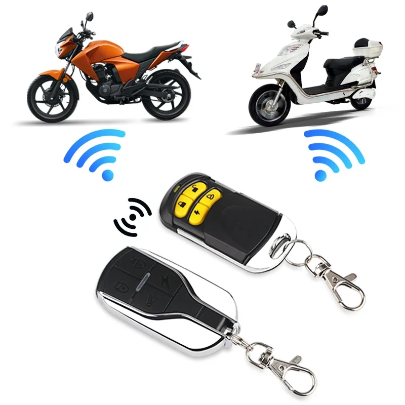 Motorcycle Security Alarm Anti-Theft For Motorcycle Remote Control Key Shell Motorbike Scooter Motor Alarm With Remote Start