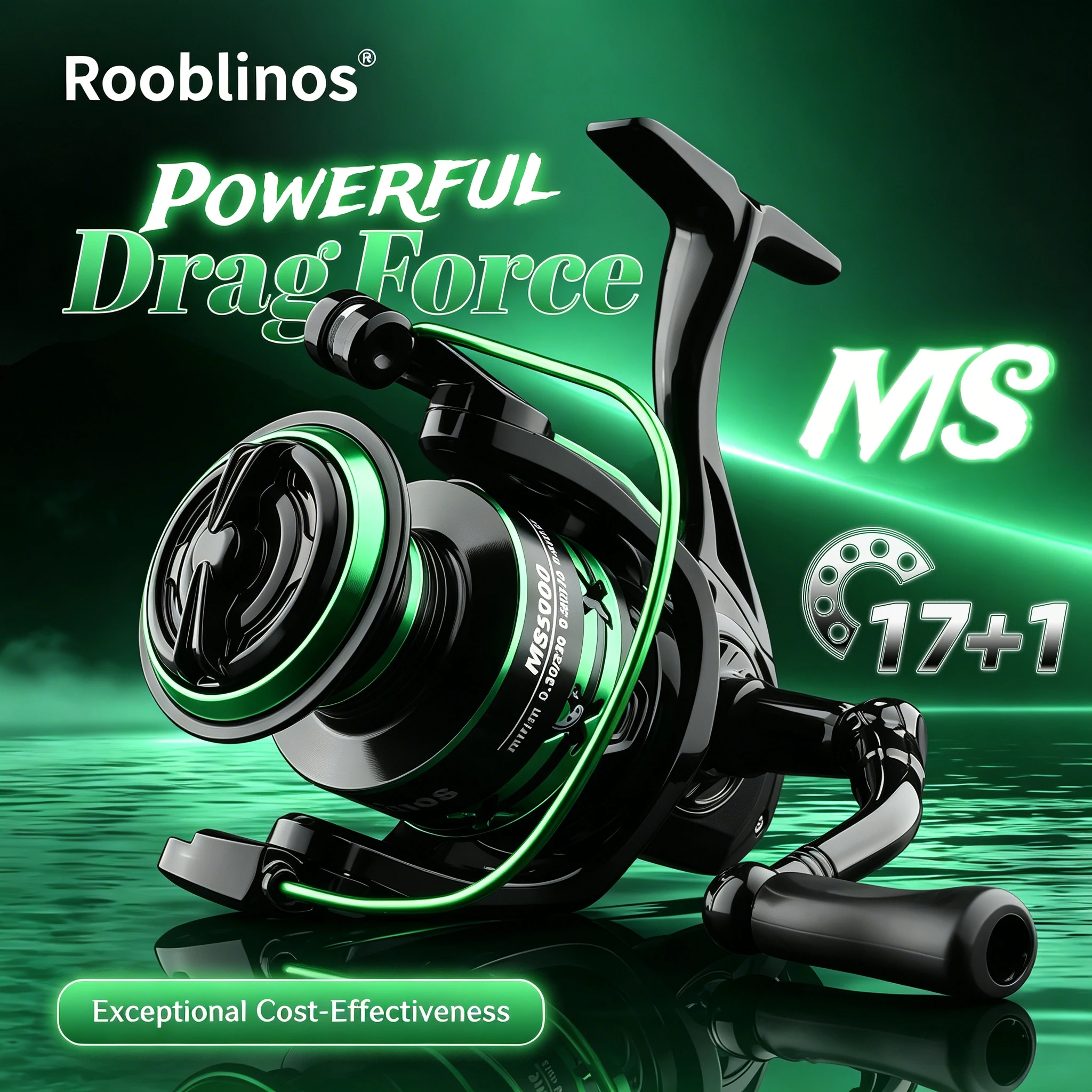 Professional Ultra Light 1000~7000 5.2:1 Gear Ratio,26LB Max Drag CNC Metal Spool Spinning Fishing Reel For Freshwater Saltwater