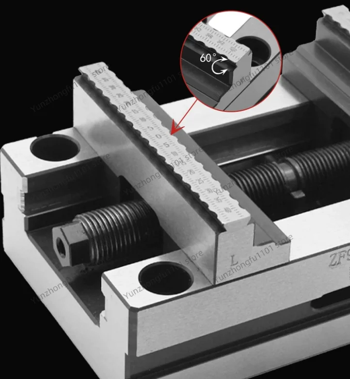 

ZF-90150 CNC Self Centering Vise Machining Center Concentric Flat Mouth Pliers Multi Station Centering Fixture Flat Nose Pliers