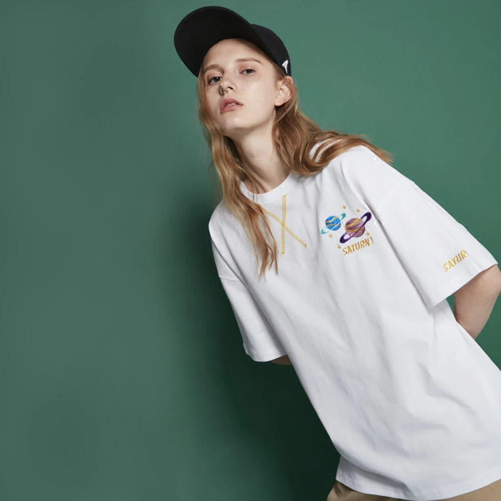 

Футболка NEATO Street Sle Harajuku белая, с коротким рукавом, средней длины, студенческая, 2023, новая, женская, модный дизайн, хлопок