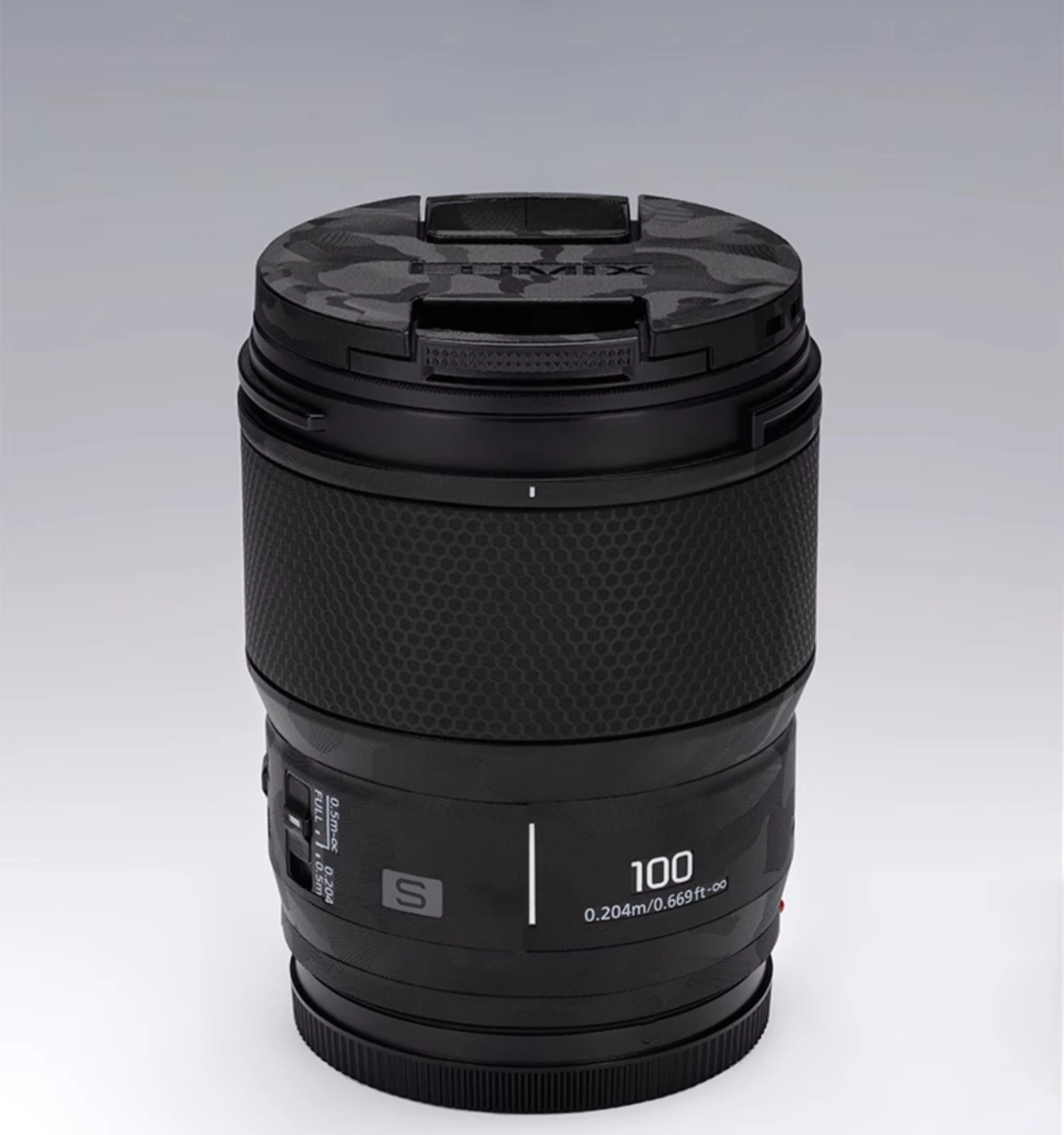 For Panasonic Lumix S 100Mm F2.8 Lens Sticker Protective Skin Sticker Vinyl Wrap Film Anti-Scratch Protector Jas S100 F2.8