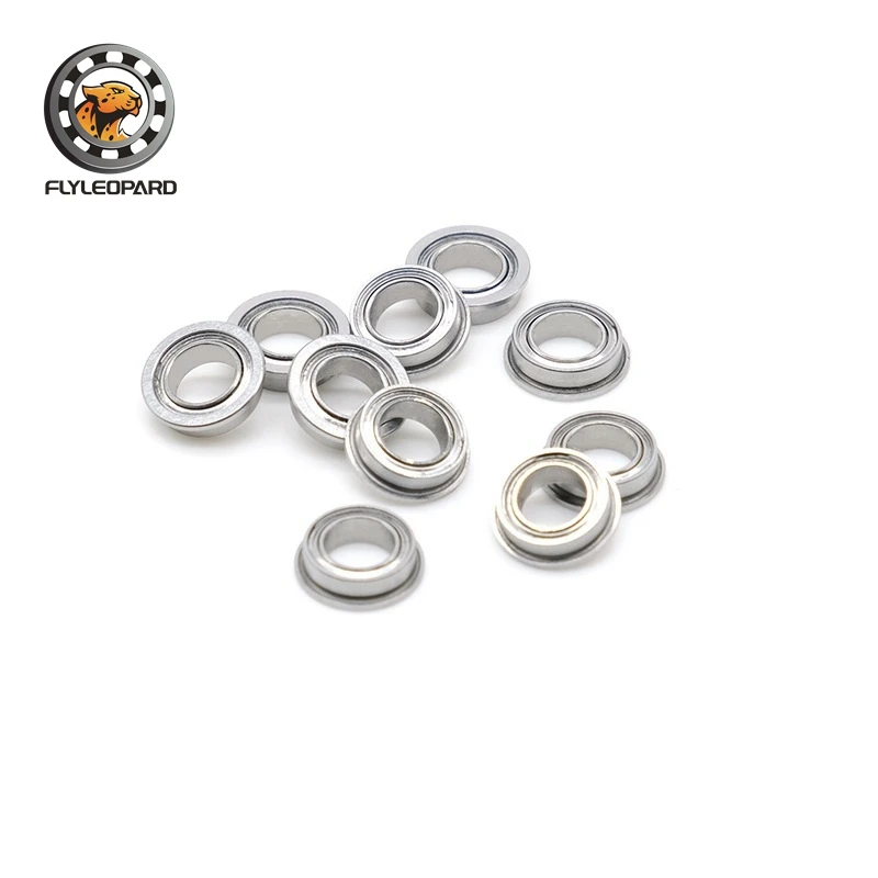 

10PCS FR144ZZ 3.175X6.35X2.779 mm Flange Ball Double Metal Double Shielded Bearings Inch Size Ball Bearings